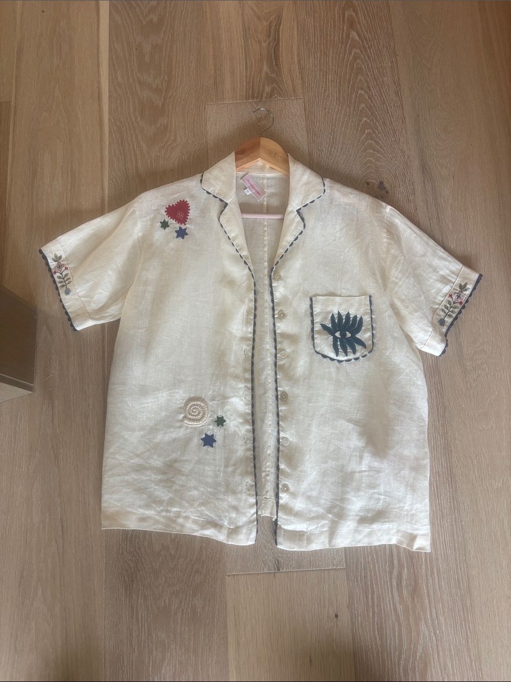 Muzungu Sisters Embroidered Button Down